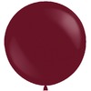 Большой шар Бордовый на атласной ленте, 90 см
