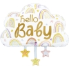 Фигурный шар Облачко Привет, малыш (Hello baby) на выписку, 71 см