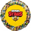 Шар-круг Бравл Старс (Brawl stars), желтый, 46 см