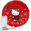 Шар-круг Хеллоу Китти (Hello Kitty) собирает цветочки, красный, 46 см