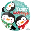 Шар-круг Пингвинята, Счастливые каникулы (Happy holidays), 46 см