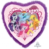 Шар-сердце Дружба это чудо, Май Литл Пони (my little pony), c перьями, 71 см
