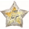 Шар-звезда "Счастливого Нового года (Happy New Year)", с бокалом, 46 см